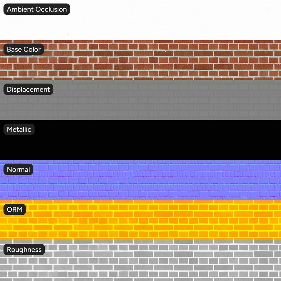 Grooved English Bond Brick Texture, Terracotta Red