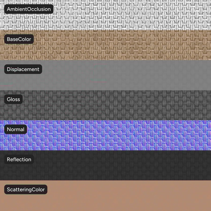Jute Checkerboard χαλί δάπεδο υφή