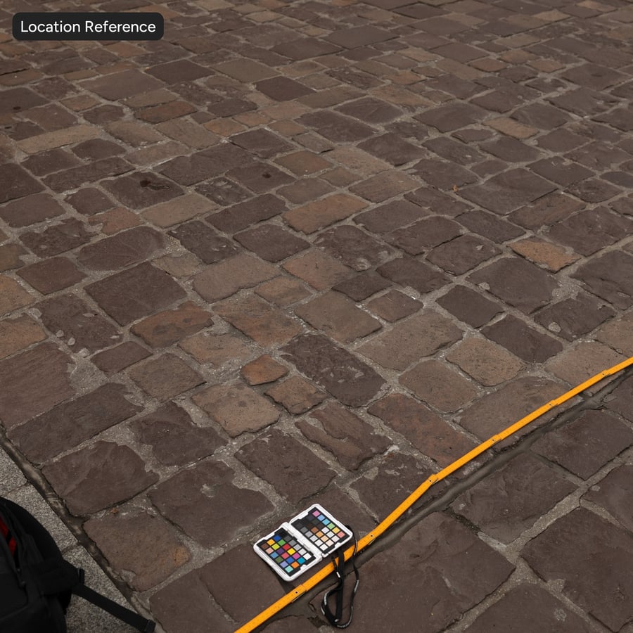 Worn Irregular Cobblestone Paver Texture