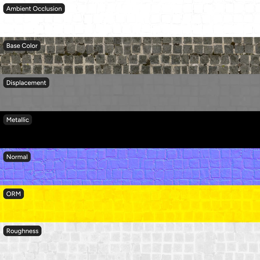 Texture pavé carré usé et moussu