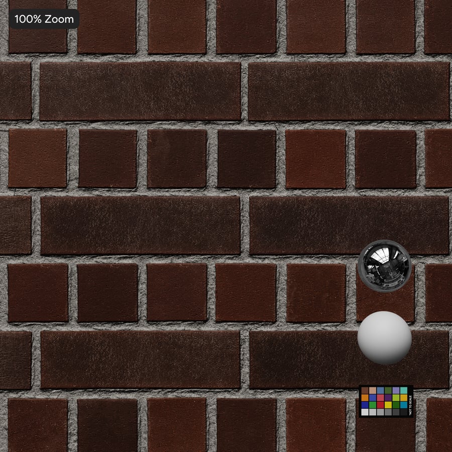 Smooth English Bond Brick Wall Texture, Brown