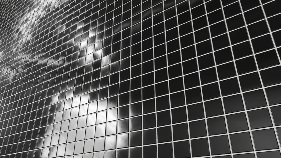 Textura de azulejo quadrado cerâmico brilhante, preto azeviche