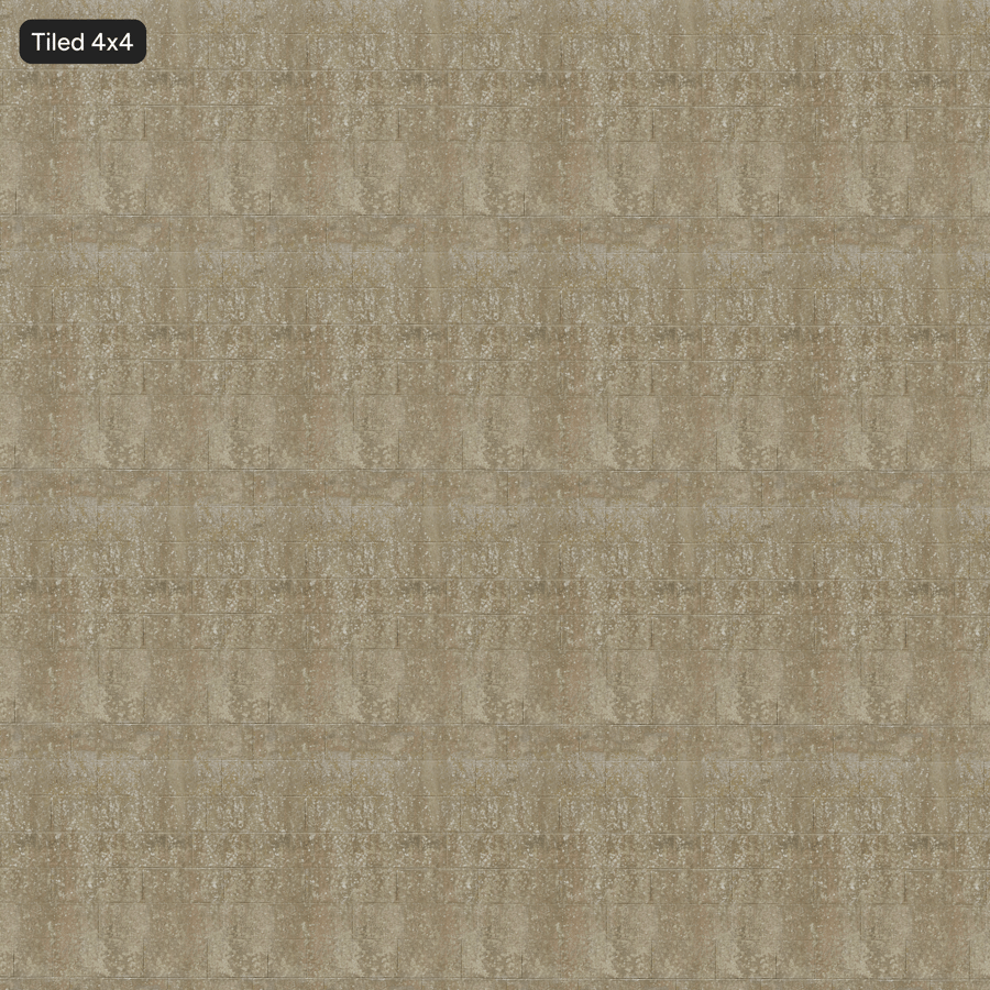 Textura de parede de pedra empilhada coberta de líquen, bege