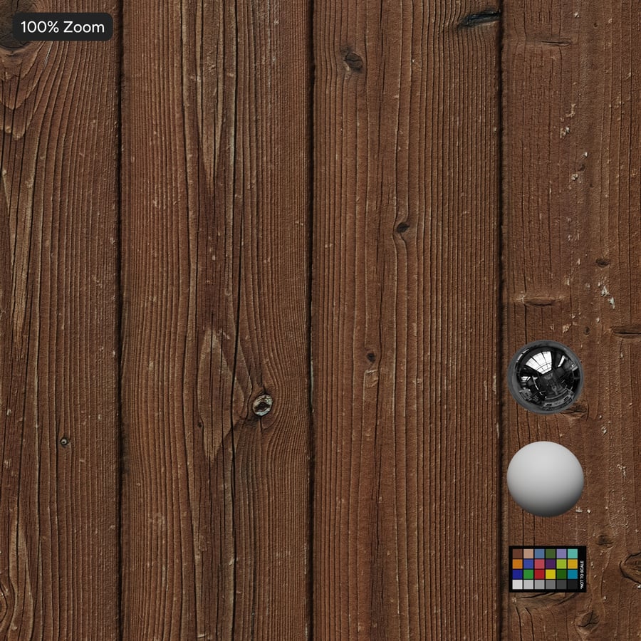 Weathered Vertical Cladding Texture, Dark Brown