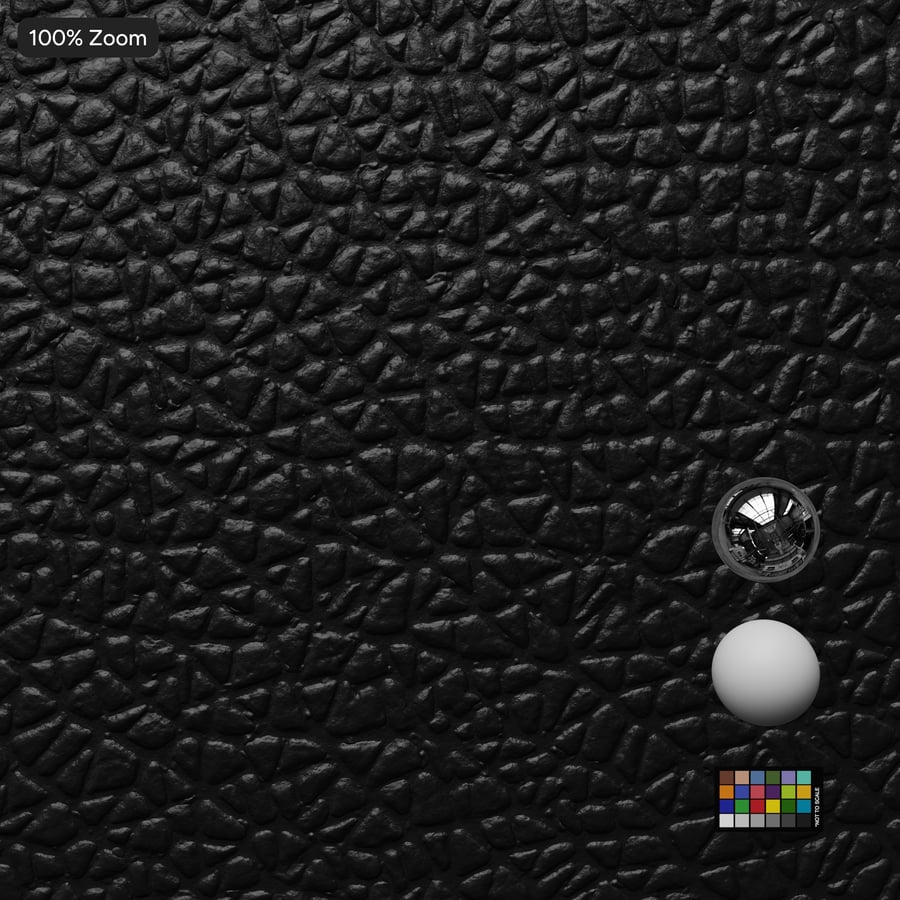 Small Dots Mold Plastic Texture, Black