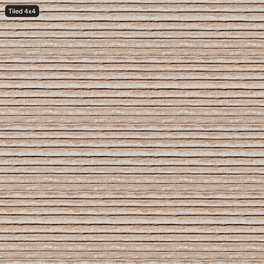 Texture Rivestimento in Tronchi Rustici Sgrossati, Beige Sabbia