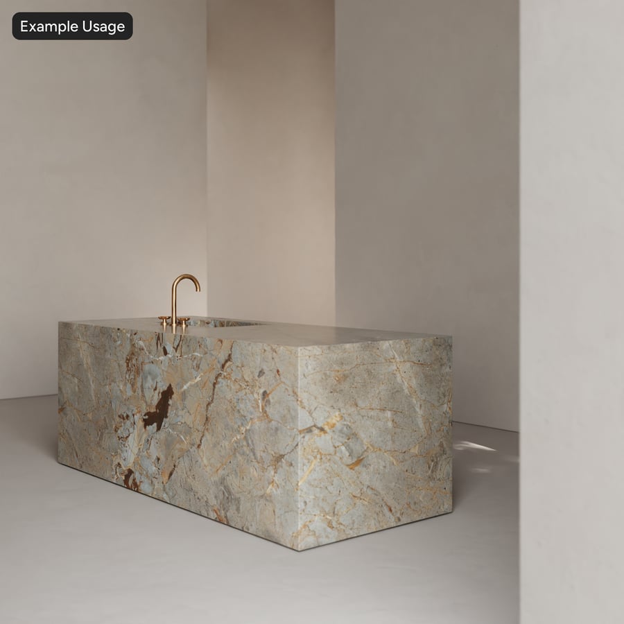 Polished Marble Slab Stone Texture, Grey Beige
