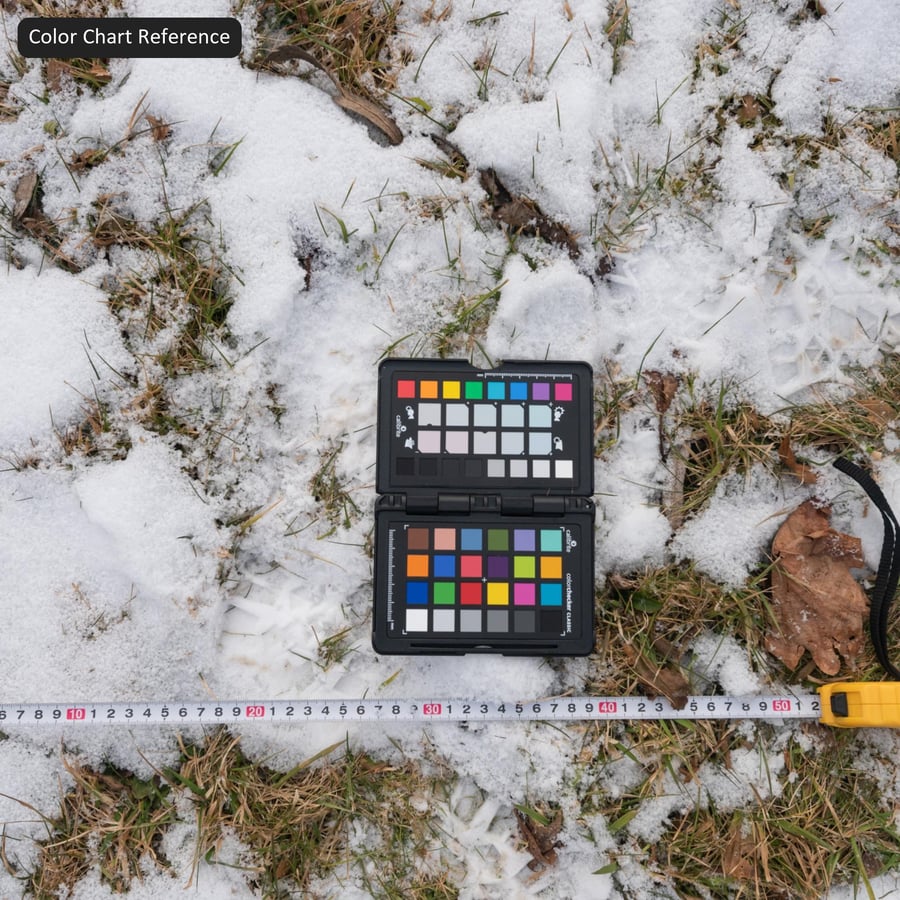 Texture de l'empreinte de pied sur l'asphalte enneigée