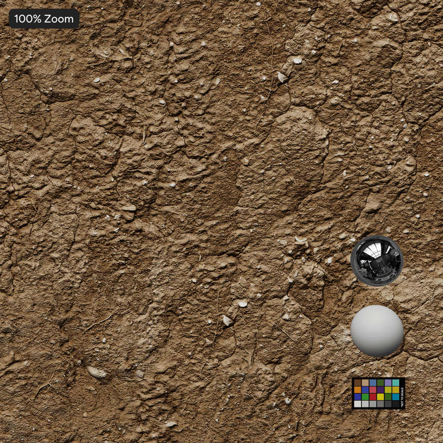 Cracked Dry Earth Ground Texture