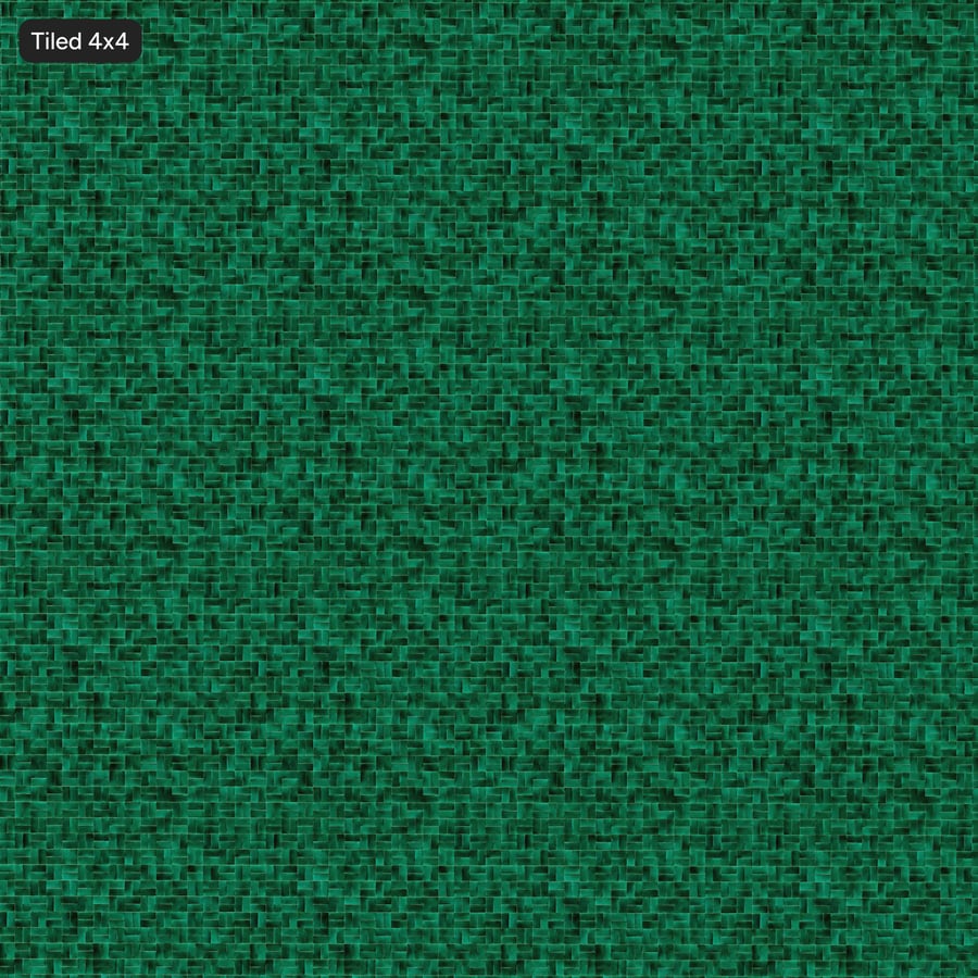 Textura de azulejo brilhante Zellige em forma de cesta, verde