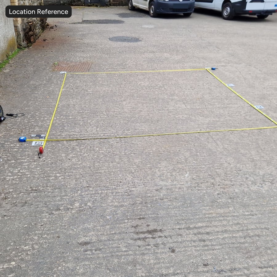 Worn Ribbed Concrete Road Texture, Beige