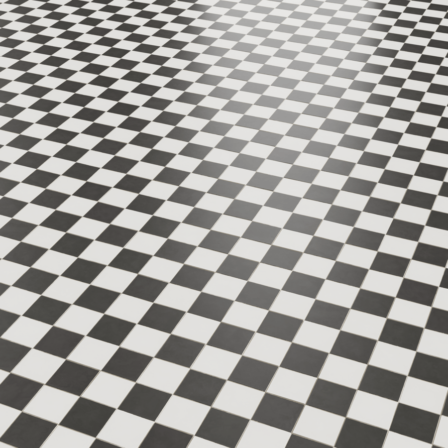 Matte Checkerboard Square Ceramic Tiles Texture