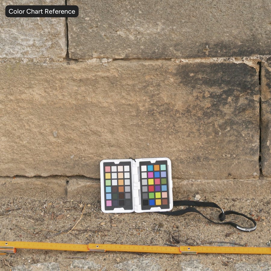 Old Running Bond Stone Block Wall Texture