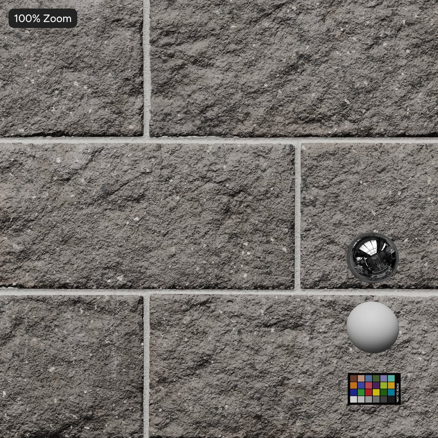 Running Split Face Concrete Block Wall Texture