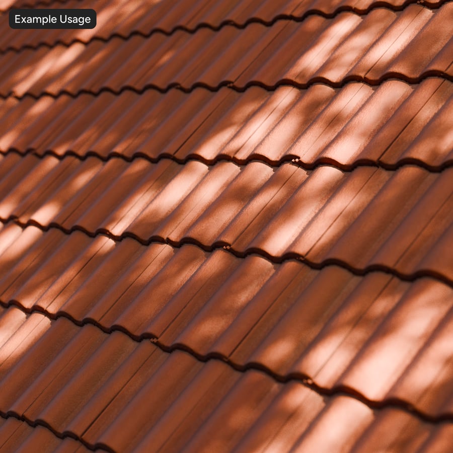 Cement Roof Tiles Texture, Orange