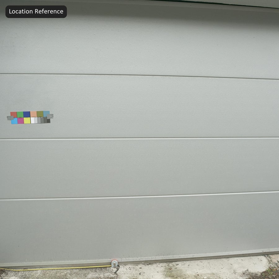 Texture du panneau de bardage métallique, bleu