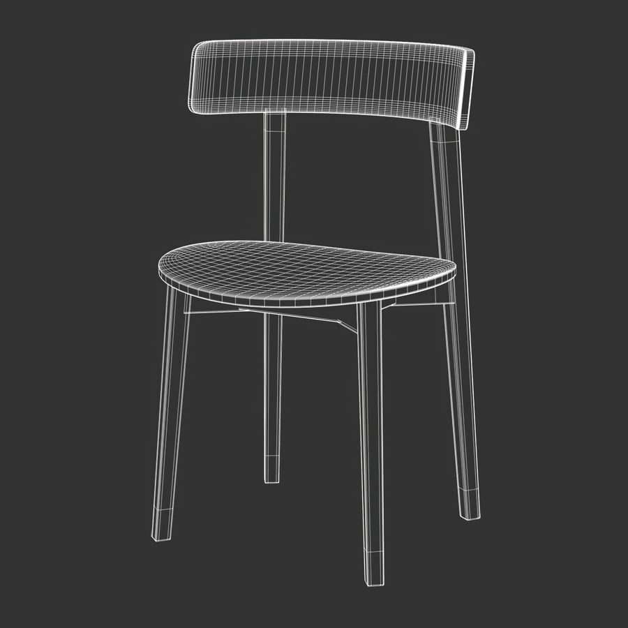 Replica Midj Block Chair Model, Black