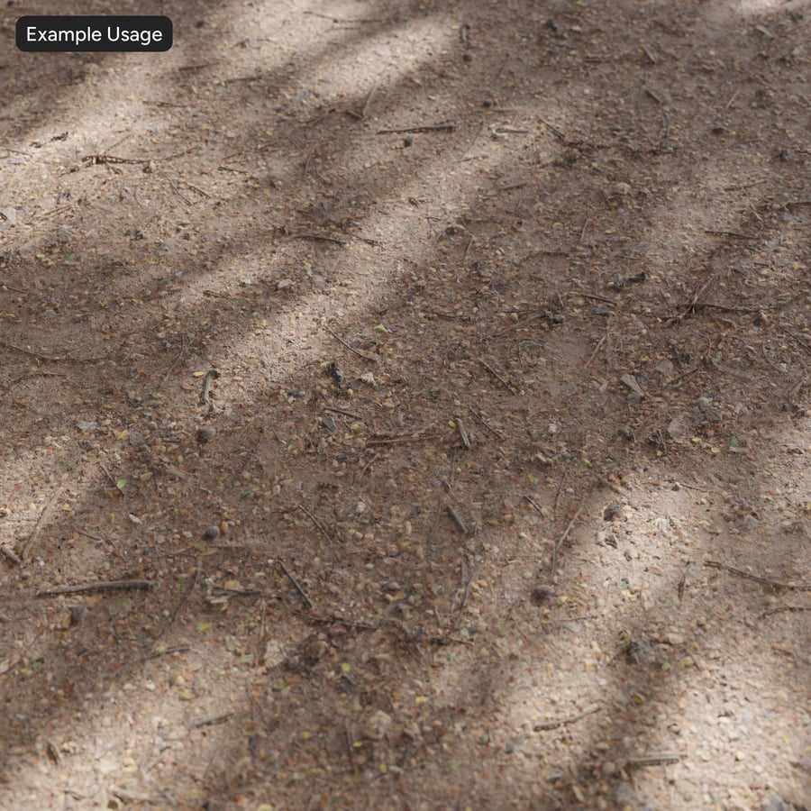 Bosbodem met puinstructuur