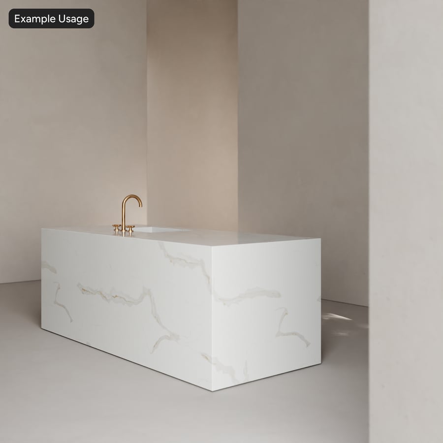 Calacatta Oro Textura de pedra de quartzo polido, branco