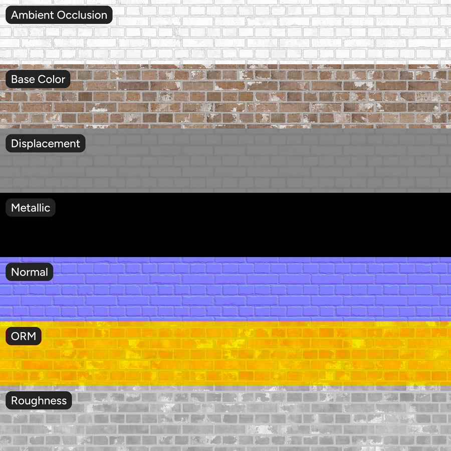 Reclaimed English Bond Brick Wall Texture, Beige