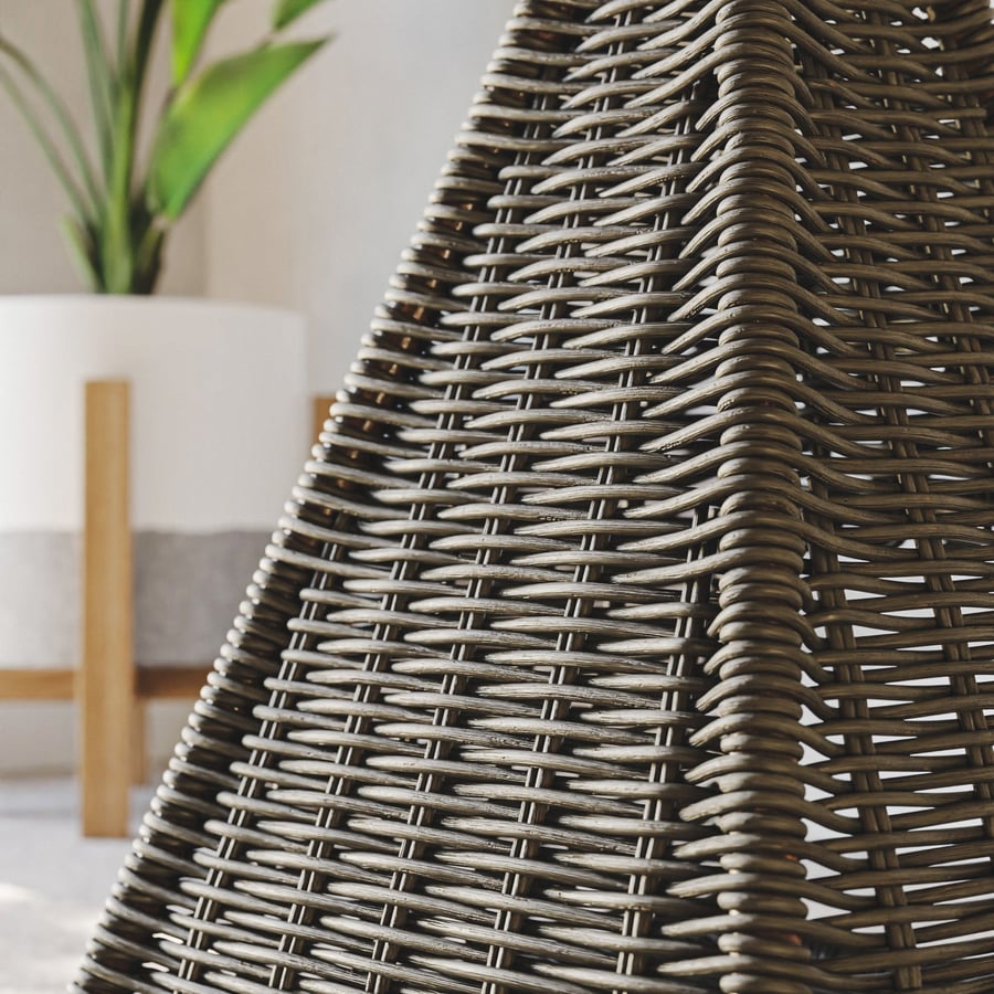 Unwrapped Painted Wicker Texture, White