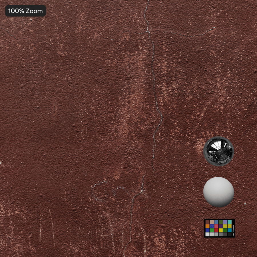 Textura de parede de gesso pintado rachado, vermelho