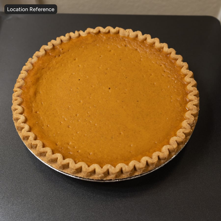Texture della torta di zucca