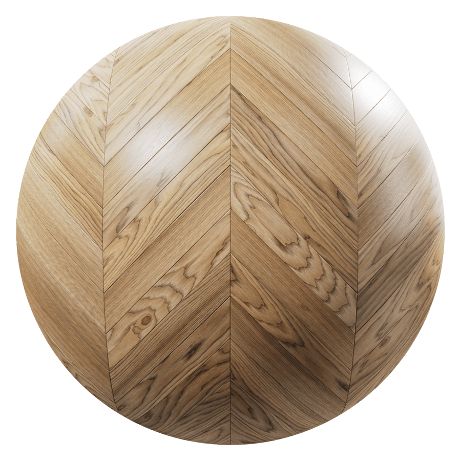 Chevron Pattern Oak Wood Flooring Texture, Light Brown