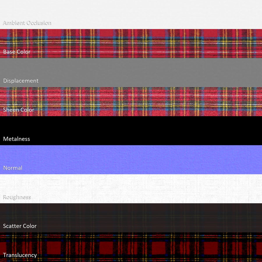 Tartan Cotton Plaid Fabric Texture, Red