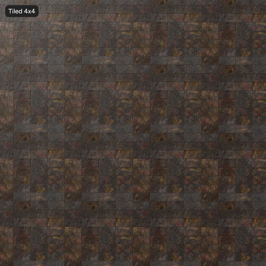 Texture de tuiles d'ardoise empilées multicolores