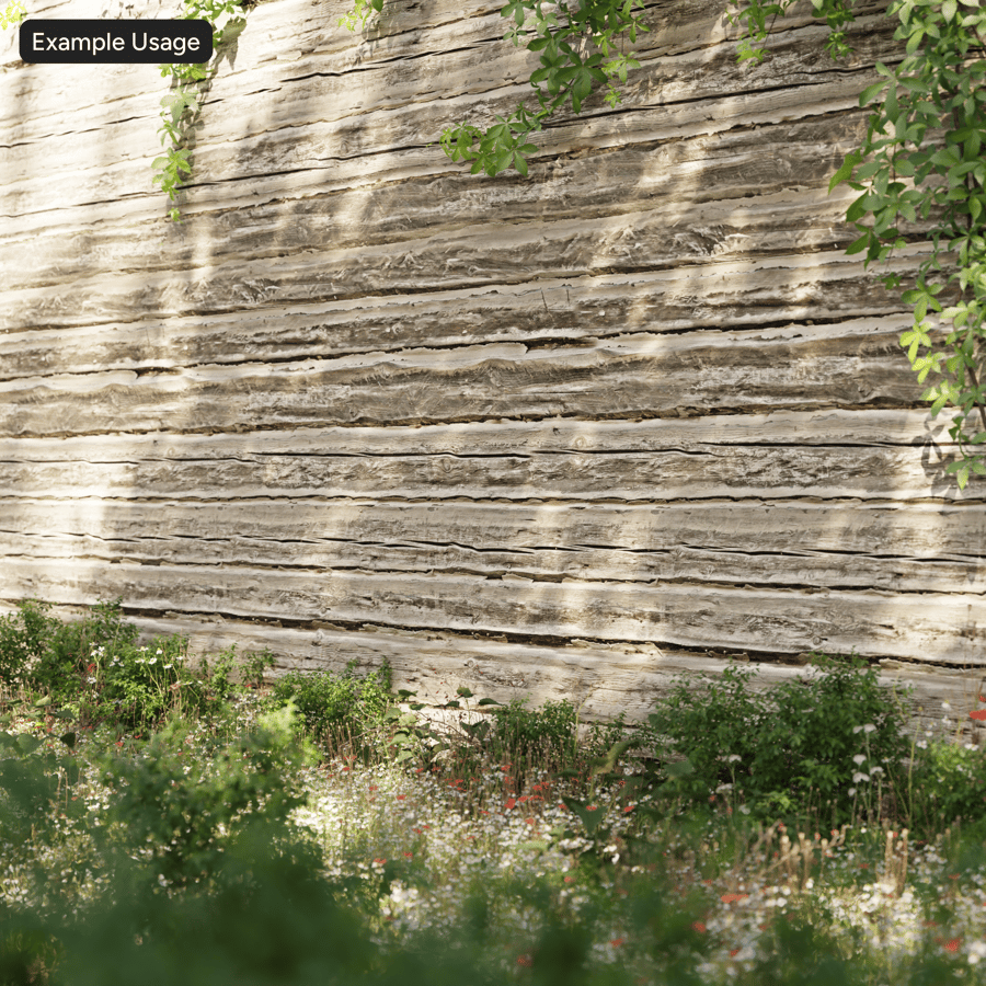 Rustic Rough Hewn Wood Wall Texture