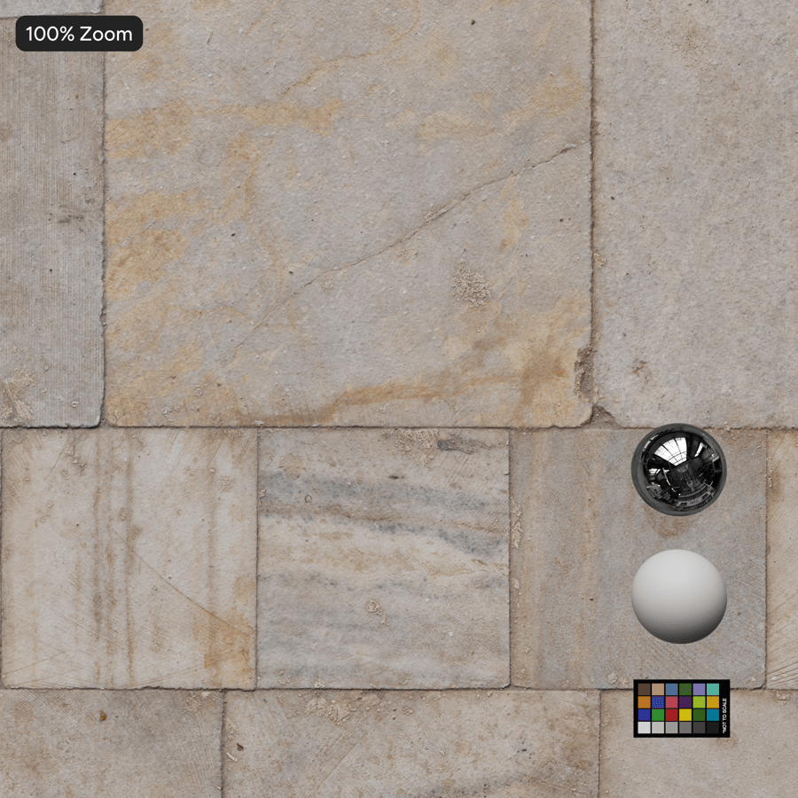 Dirty Square English Bond Marble Tile Texture