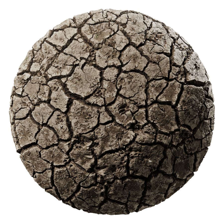 Heavily Cracked Mud Ground Texture