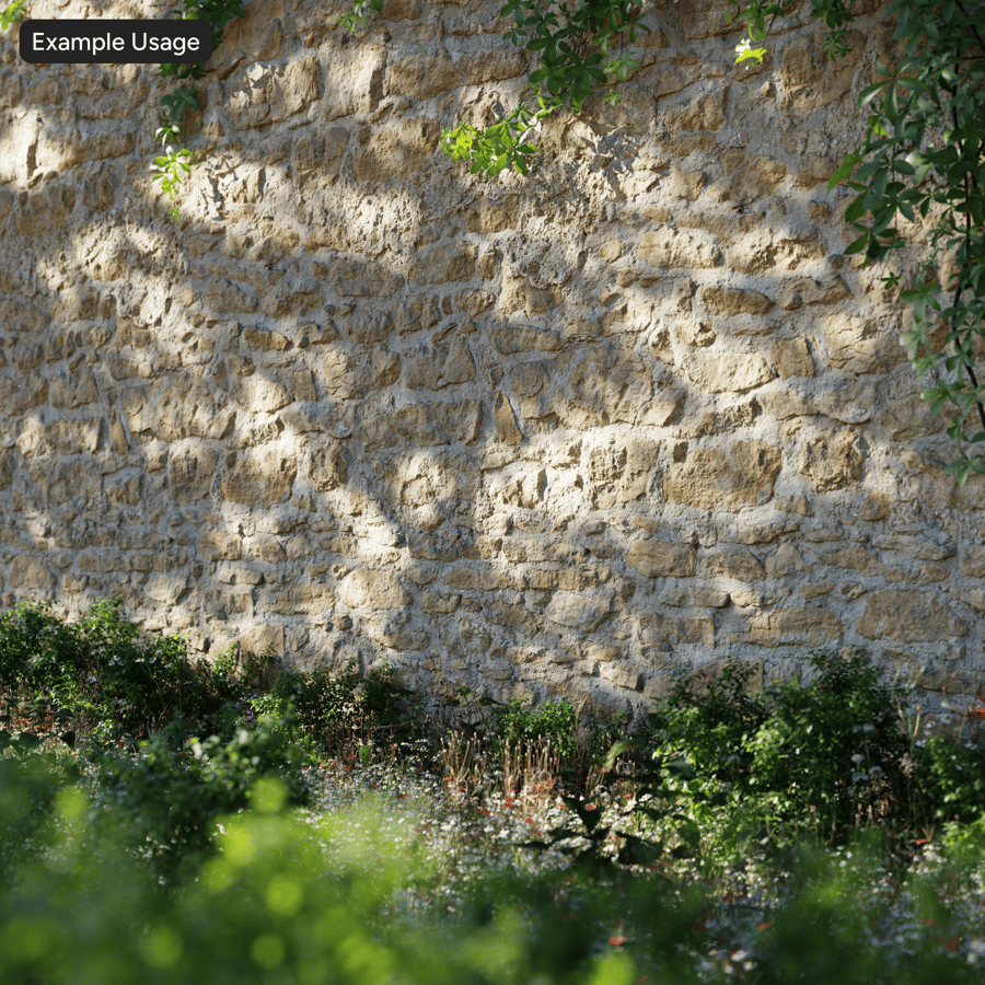 Old Rubble Stone Wall Texture