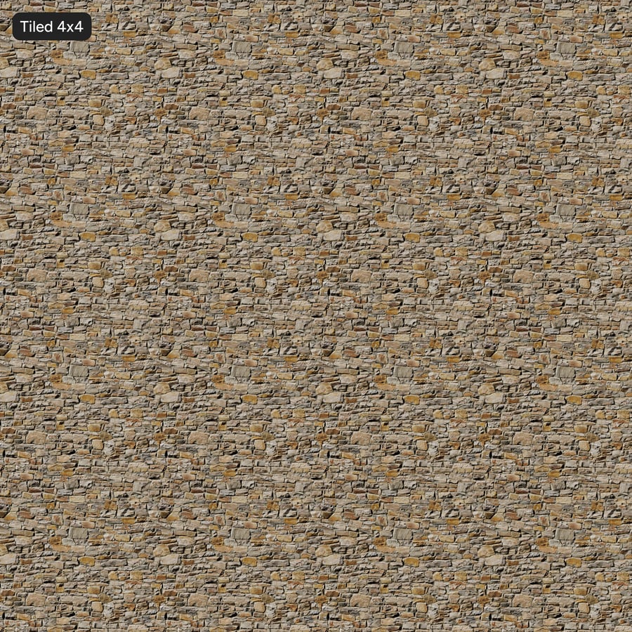 Rubble Stone Wall Texture, Pale Tan