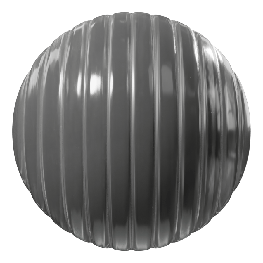 Ribbed Polycarbonate Plastic Texture, Grey