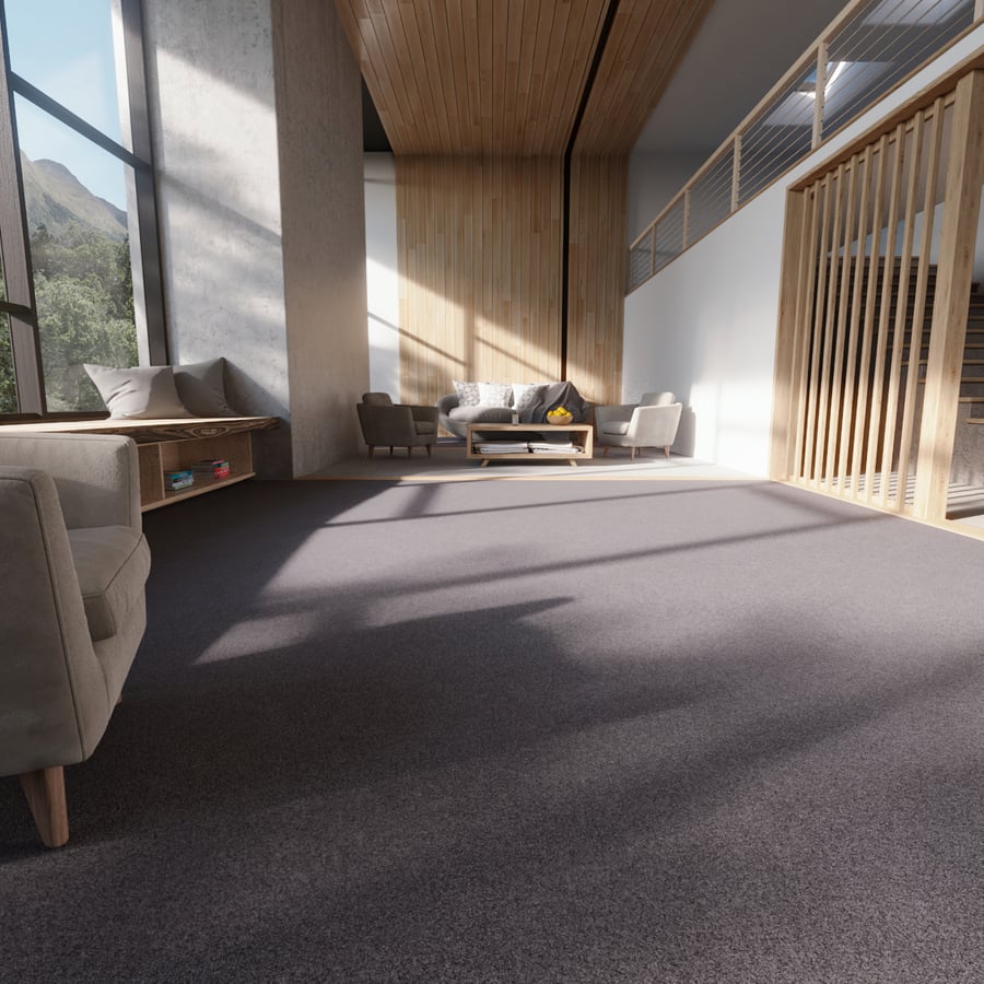 Natural Twist Pile Carpet Flooring Texture, Grey