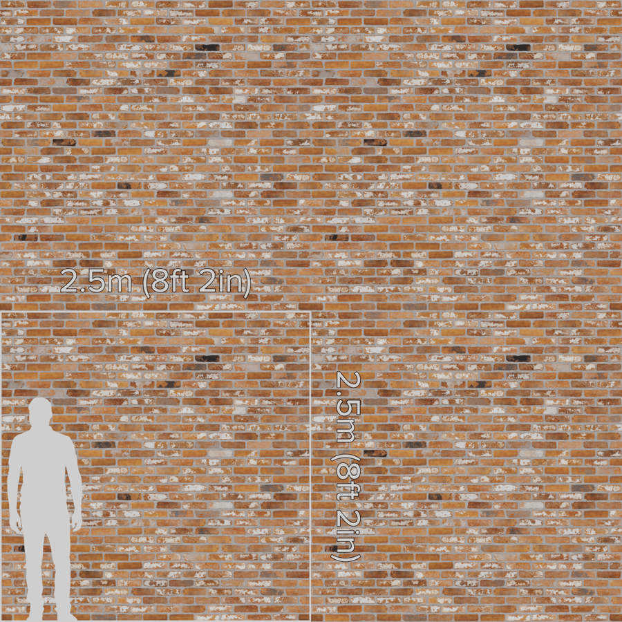 Clean Reclaimed Whitewashed Bricks Texture