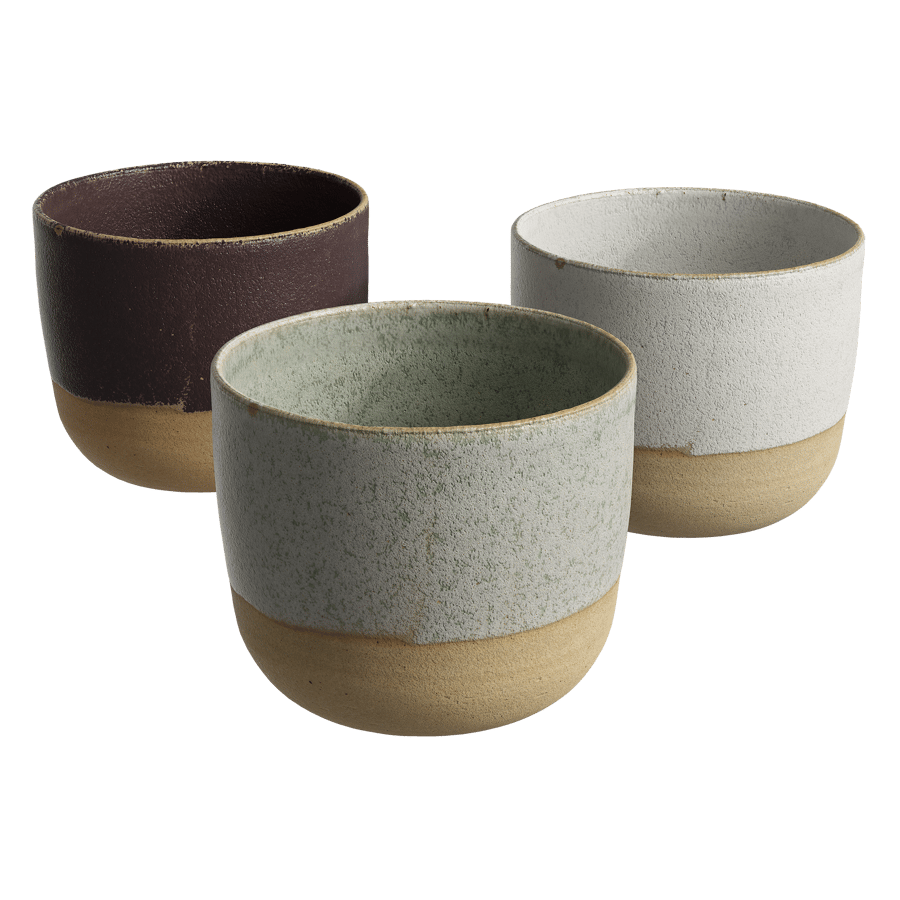 Glazed Ceramic Craft Cup Models