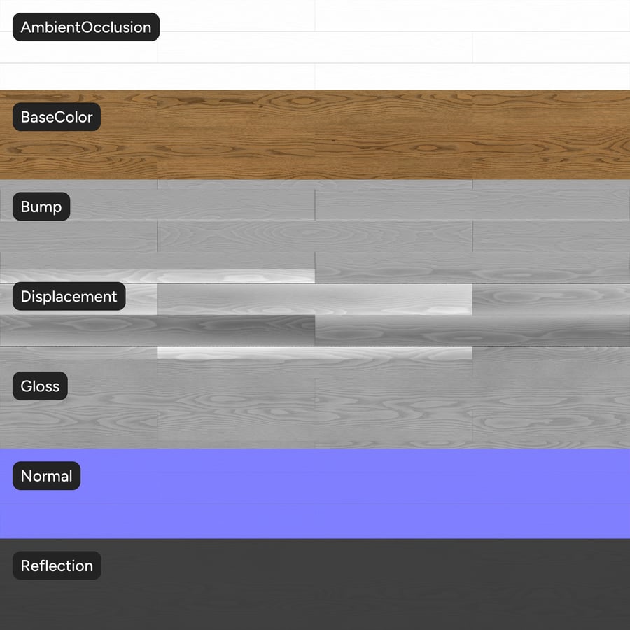 Oak Wood Board Texture, Castle Brown