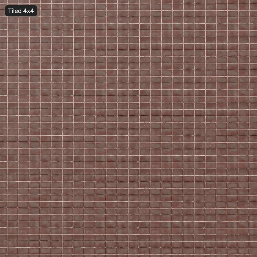 Dirty Concrete Block Sidewalk Texture, Red