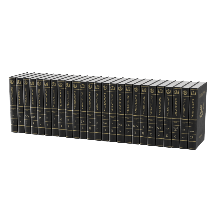Vintage Encyclopedia Book Models