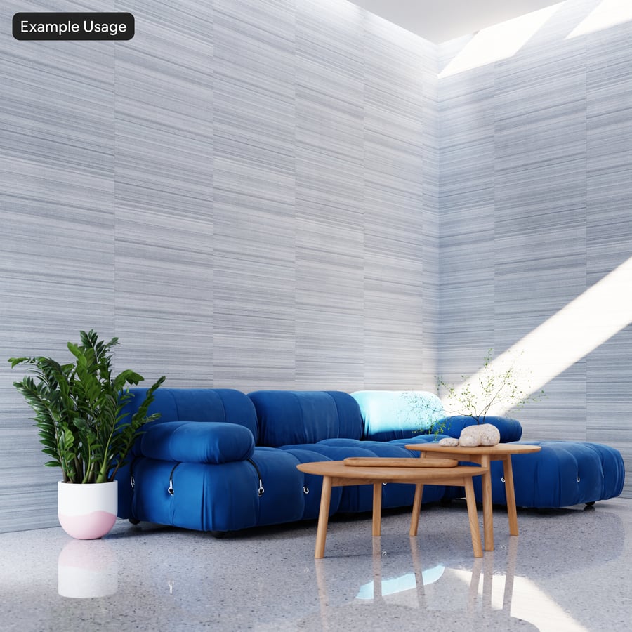 Cattail Grasscloth Textile Wallpaper Texture, Gray