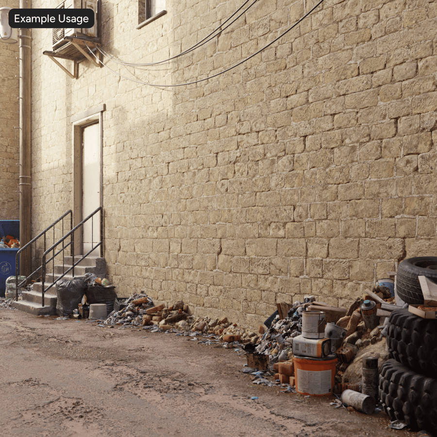 風化モルタルレンガ壁のテクスチャ