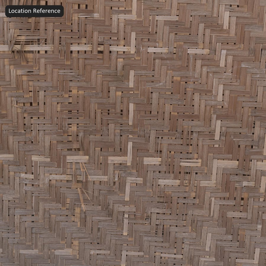 Gewebtes Bambus-Paneel Textur, Graubraun