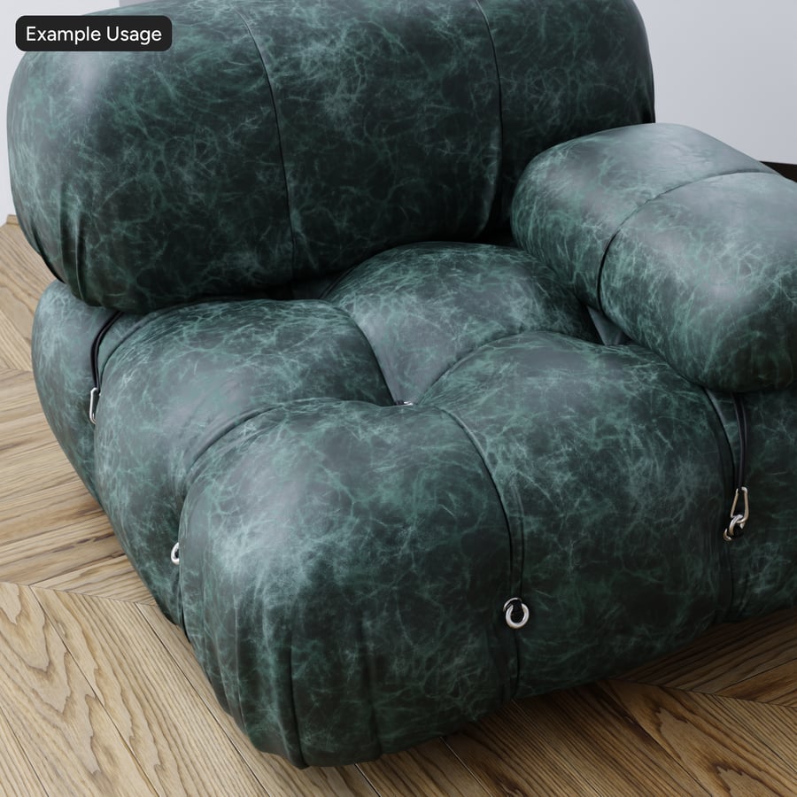 Velvet Vintage bőr textúra, zöld