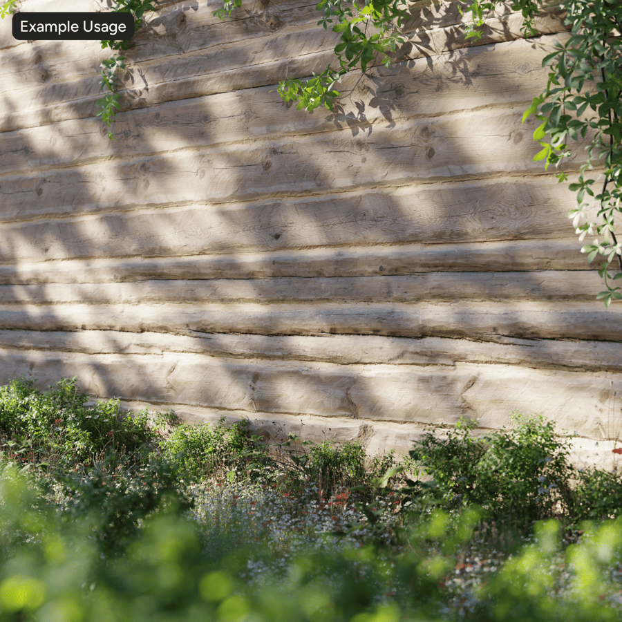 Текстура стіни сайдингу з дерев'яної колоди в сільському стилі