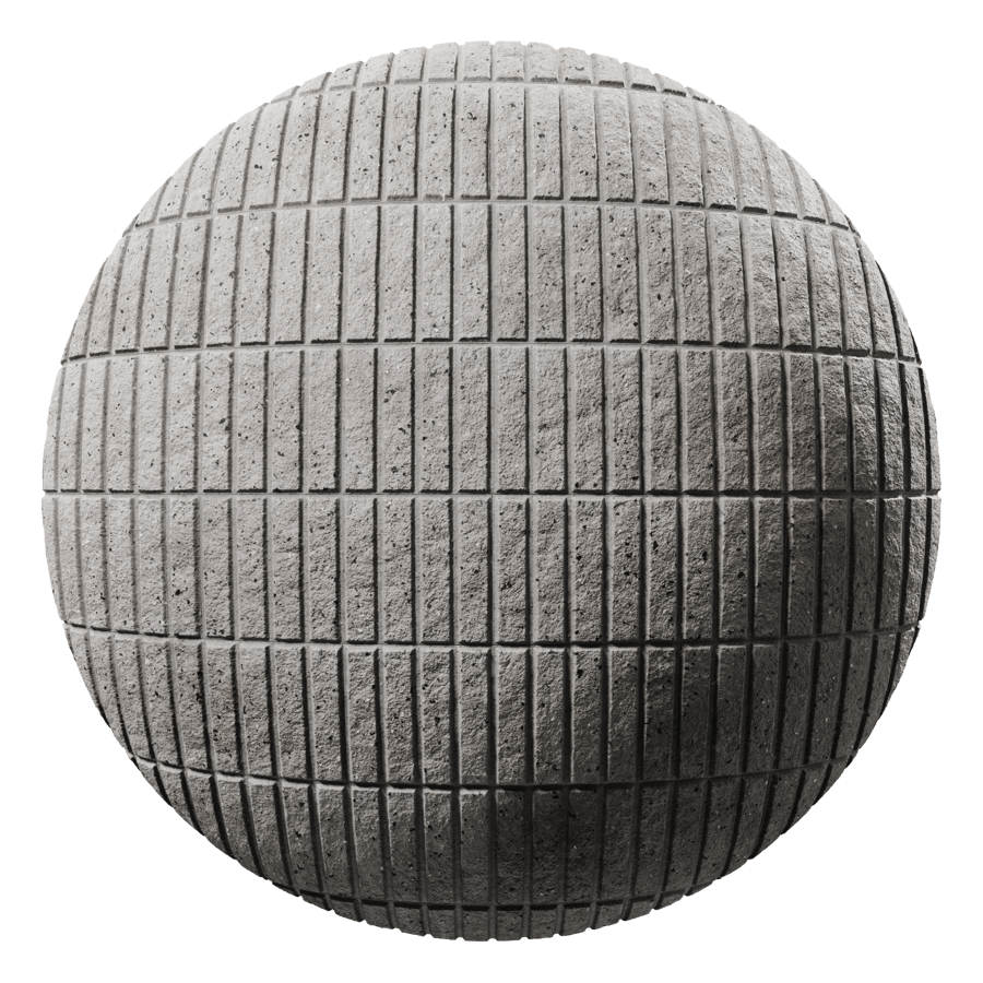 Split Eight Rib Concrete Block Texture