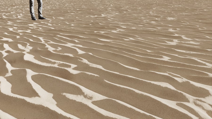 Rippled Desert Sand Texture