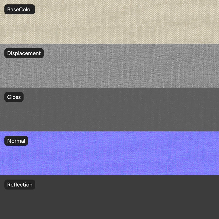 Tissu de tapisserie d'ameublement Chenille unie, beige